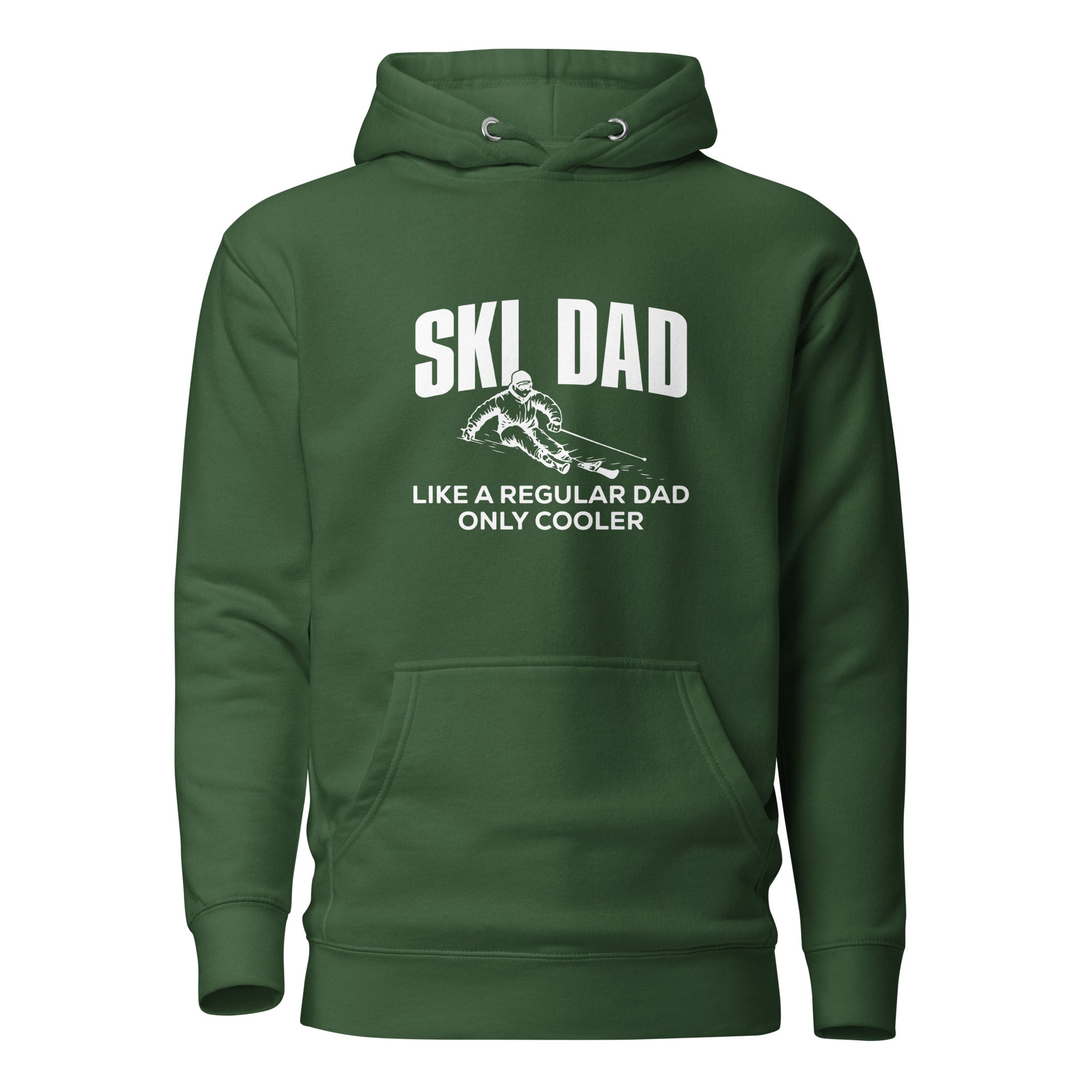 Ski Dad Hoodie Forest Green