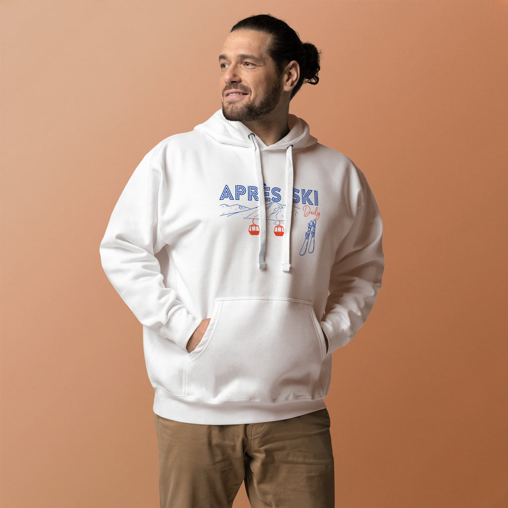 Après Ski Daily Design Hoodie - White