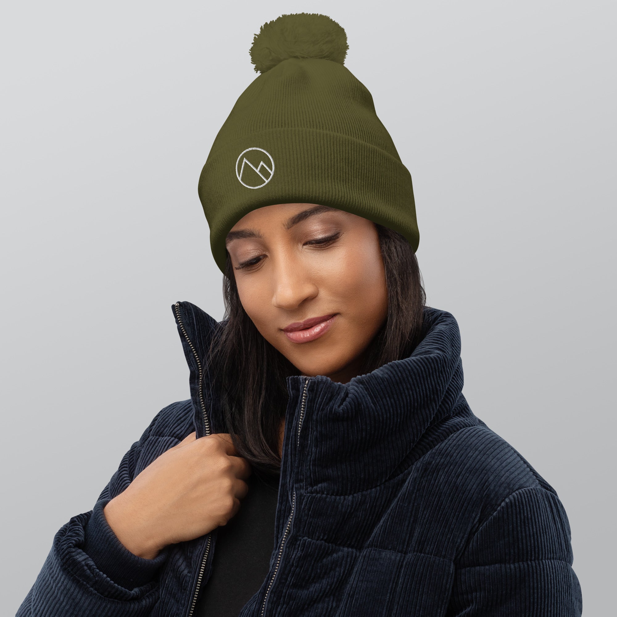 Après Ski Daily Pompom Beanie - Moss Green