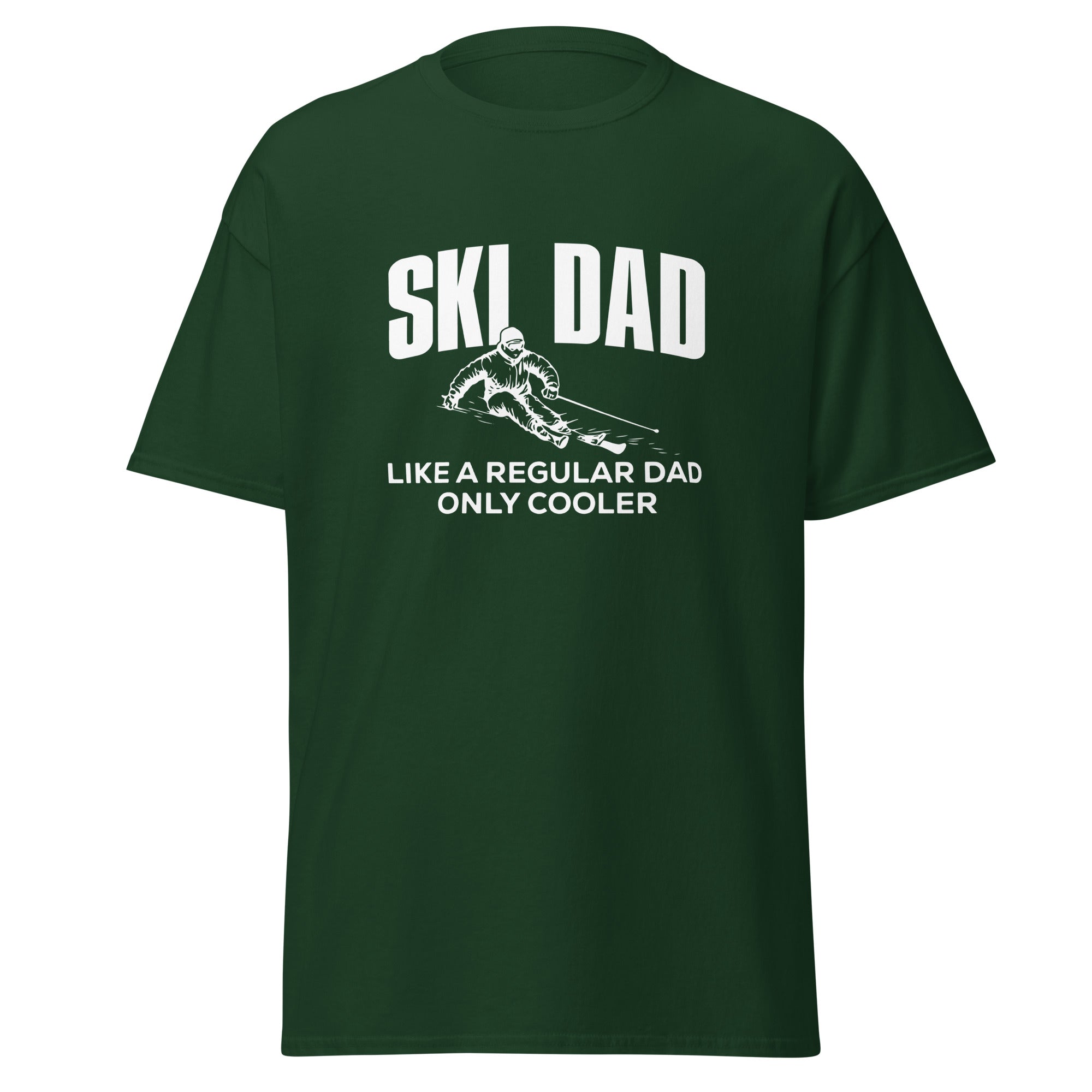 Ski Dad T-shirt Forest Green