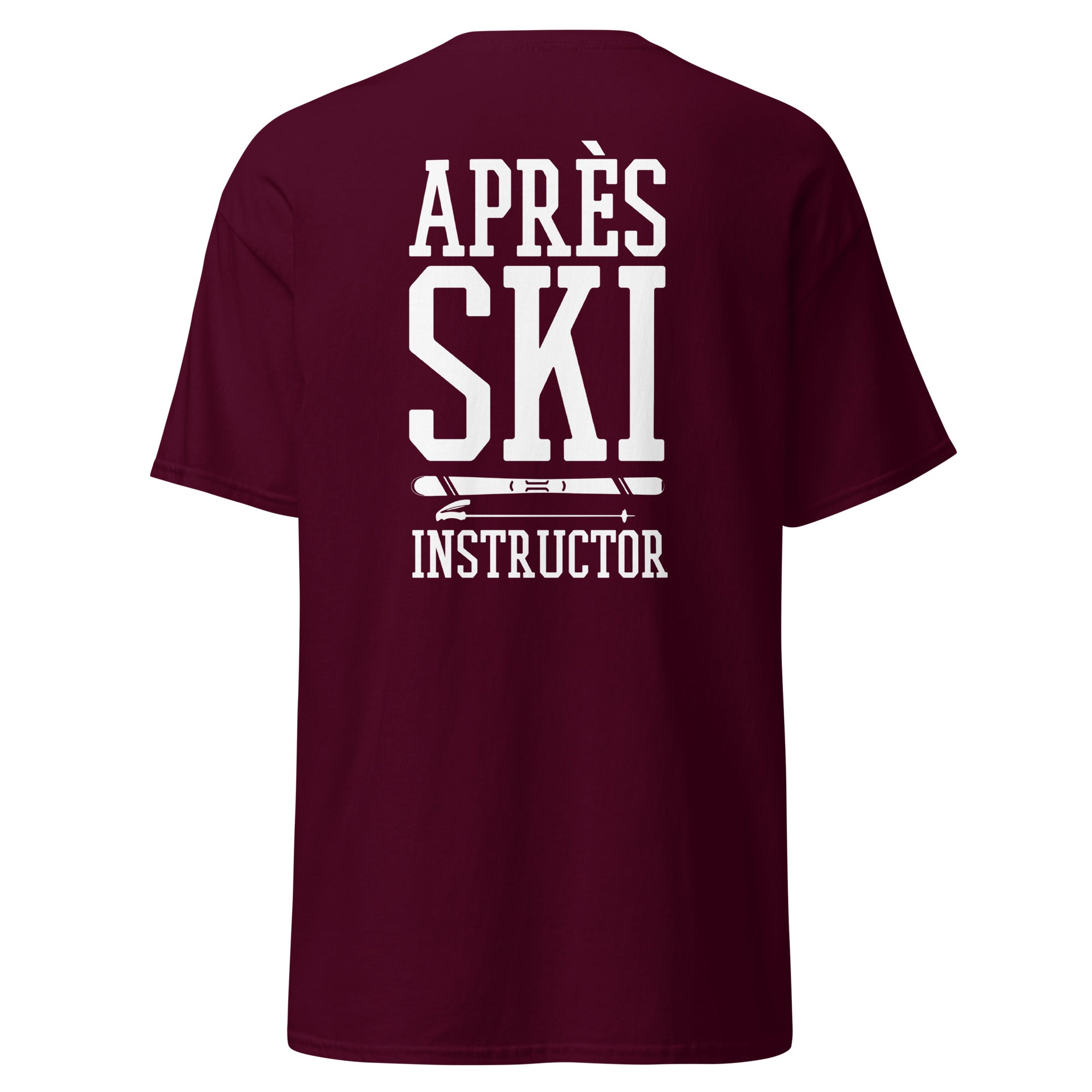 Après Ski Instructor T-shirt - Maroon