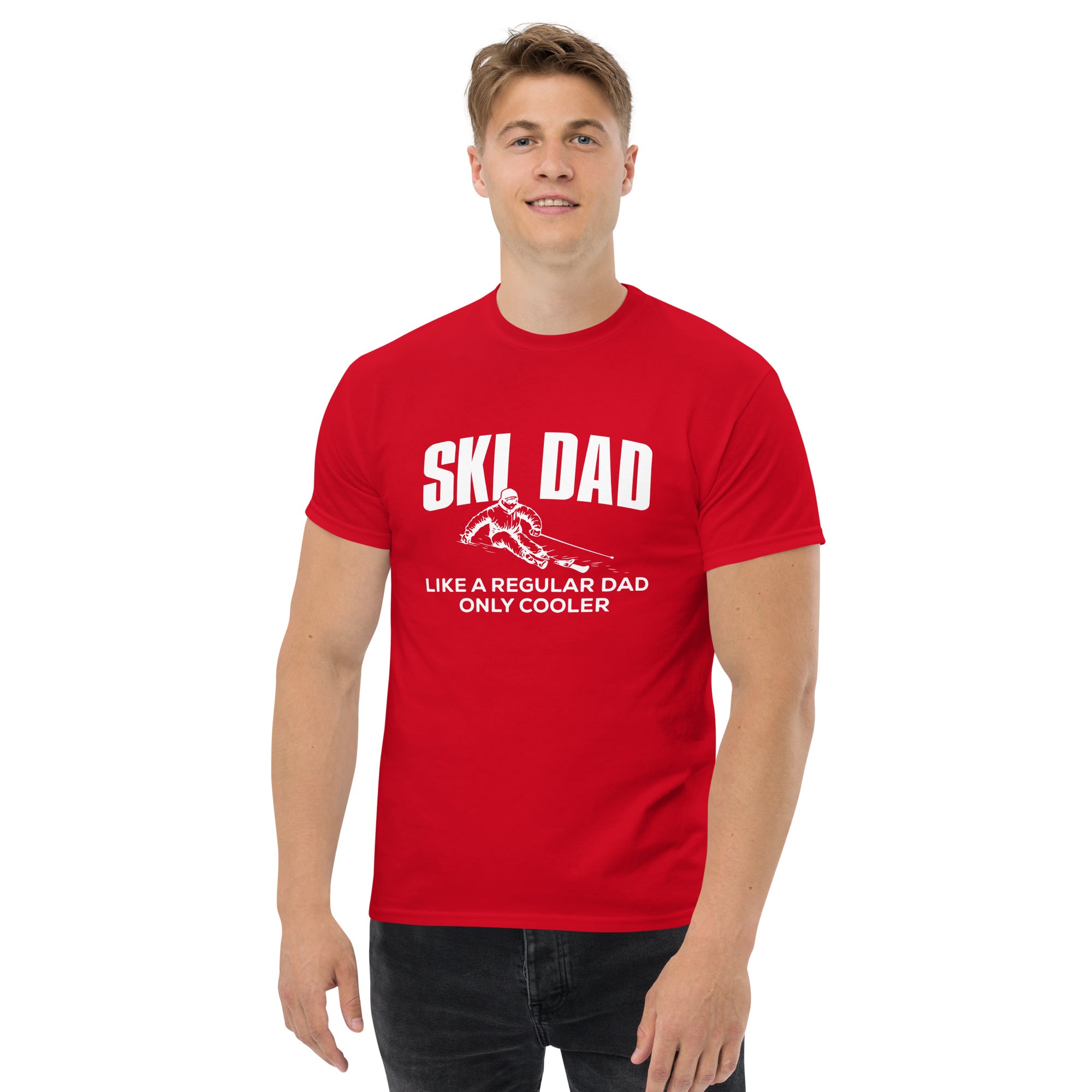Ski Dad T-shirt Red