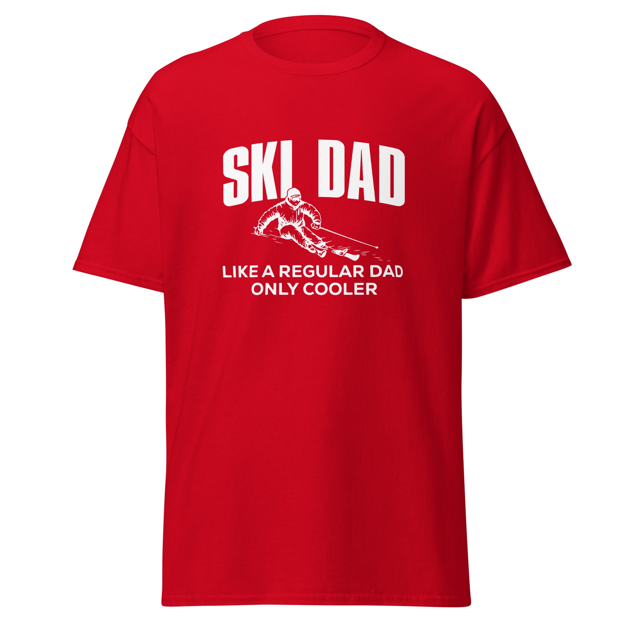 Ski Dad T-shirt Red